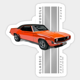 Camaro SS 396 Classic American Muscle Cars Vintage Sticker